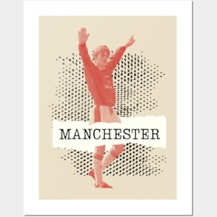 David Beckham Manchester Football Minimalist Posters and Art